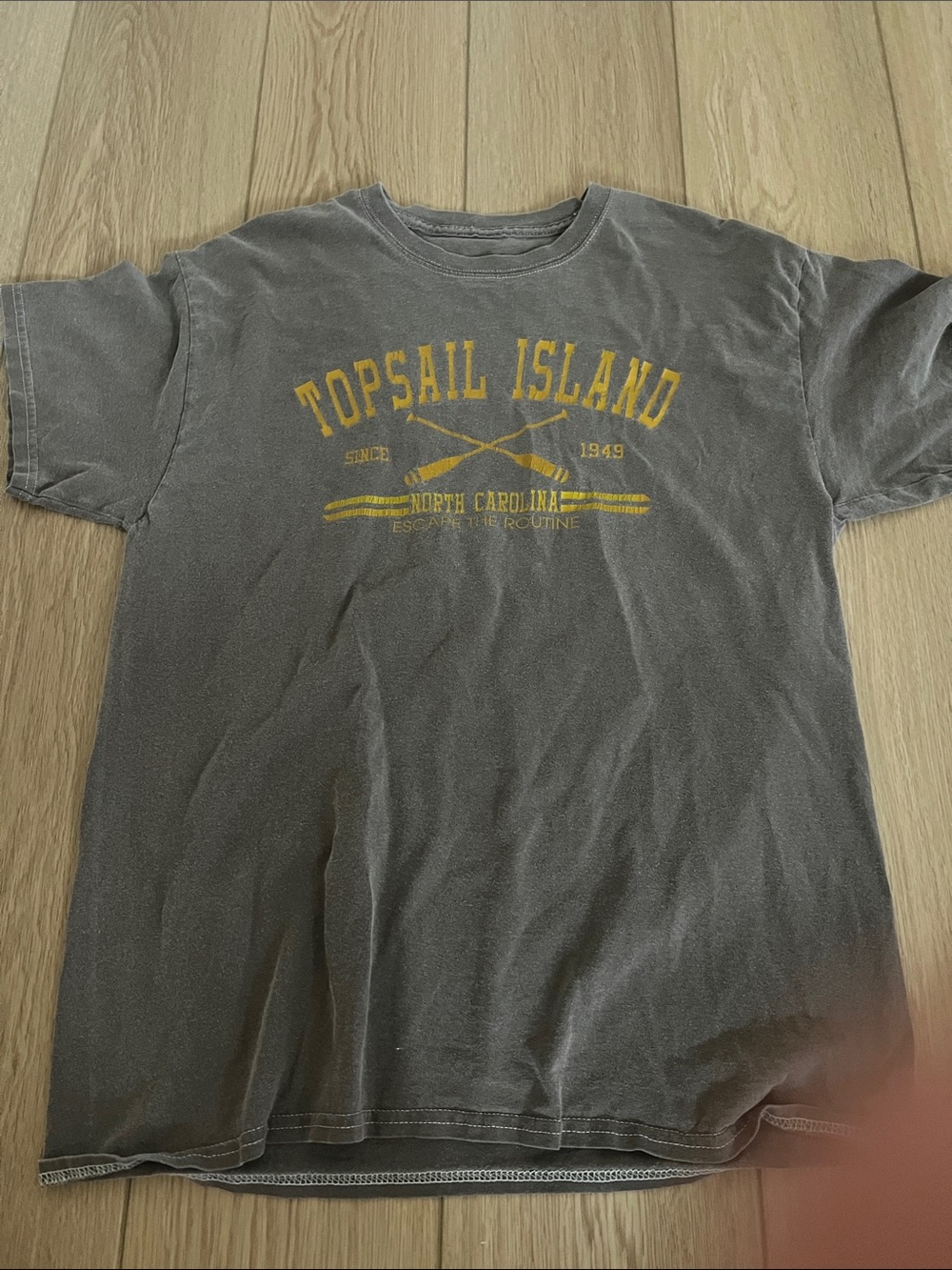 Love Tree Gray Tee with Subtle Yellow Accent